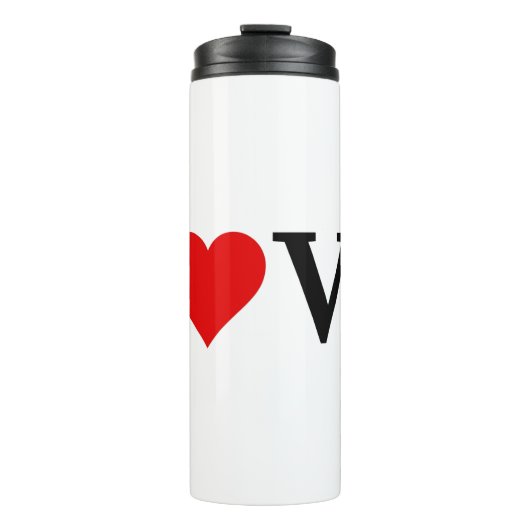 LOVE-minimalist Elegant Thermosbeker (Voorkant)