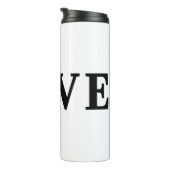 LOVE-minimalist Elegant Thermosbeker (Geroteerd rechts)