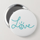 Love Mint Pin Ronde Button 4,0 Cm (Voorkant /achterkant)