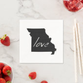 Love Missouri Shaped Chalkboard Show Me Missourian Servet (Insitu)