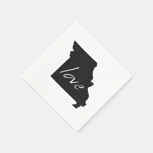 Love Missouri Shaped Chalkboard Show Me Missourian Servet (Hoek)