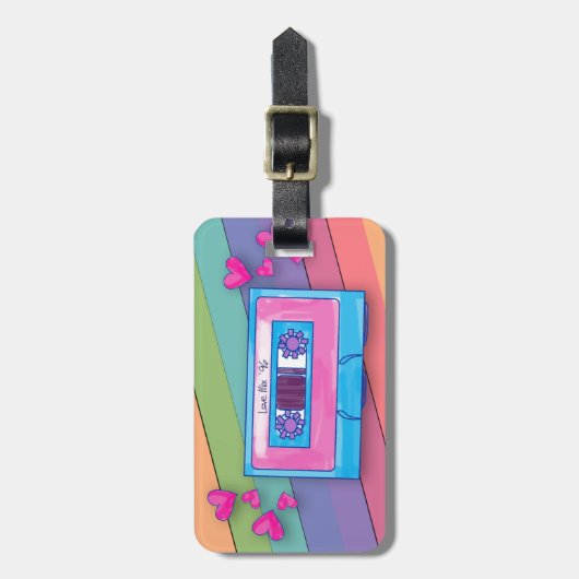 Love Mix 96 Rainbow Bagagelabel (Voorkant verticaal)