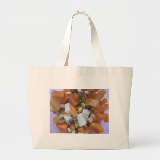 Love Mixed Vegetables Grote Tote Bag (Voorkant)