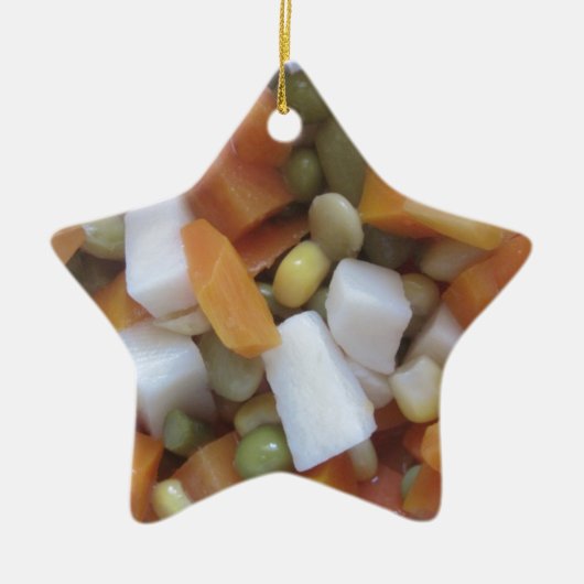 Love Mixed Vegetables Keramisch Ornament (Voorkant)