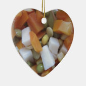 Love Mixed Vegetables Keramisch Ornament (Rechts)