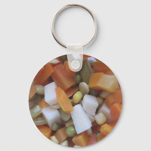 Love Mixed Vegetables Sleutelhanger (Voorkant)
