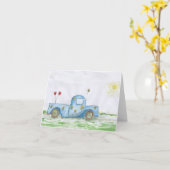 "Love Mobile op de achterkant van de envelop" Groe Kaart (Gele Bloem)