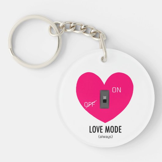 Love mode On Sleutelhanger (Voorkant)