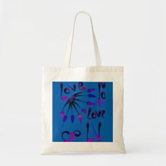 LOVE_MODERN_BLUE_SO CUTE TOTE BAG (Voorkant)