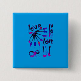 LOVE_MODERN_BLUE_SO CUTE VIERKANTE BUTTON 5,1 CM
