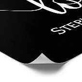 Love Modern Calligraphy Script Poster (Hoek)