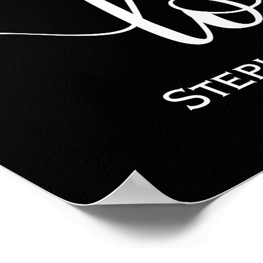 Love Modern Calligraphy Script Poster (Hoek)