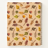 Love Modern chic stylish autumn beige orange  Notitieboek (Achterkant)