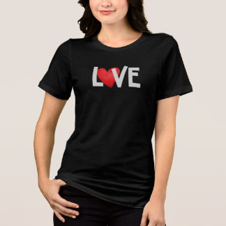 LOVE Modern Heart Graphic Tee Tri-Blend Shirt