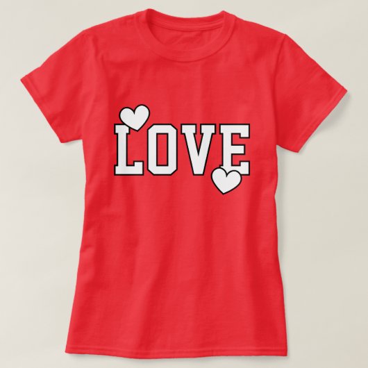 Love Modern Minimalist and Trendy T-shirt (Design voorkant)