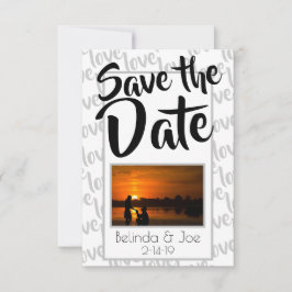 Love Modern Script Typografie Save The Date