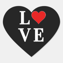 LOVE Modern Trendy Black en White