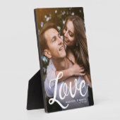 LOVE Moderne kalligrafie Valentijnse foto's Fotoplaat (Zijkant)