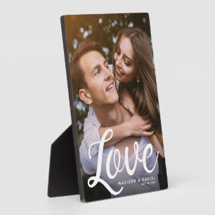 LOVE Moderne kalligrafie Valentijnse foto's Fotoplaat