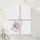 Love Moeder Hart - Moederdag Cadeau Cadeaulabel (Met Touw)