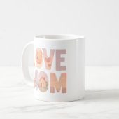Love Mom Floral Coffee Mok (Voorkant links)