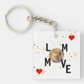 Love Mom gepersonaliseerd Sleutelhanger (voorkant)
