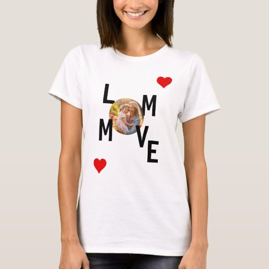 Love Mom gepersonaliseerd T-shirt (Voorkant)