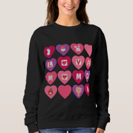 Love Mom Heart Sweatshirt | Schattige Moederdag-ca