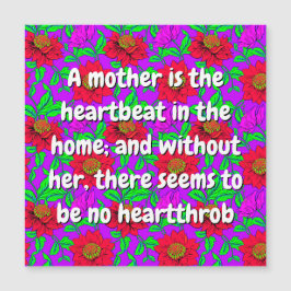 Love Mom Message (roze rode bloemen) | Kaart