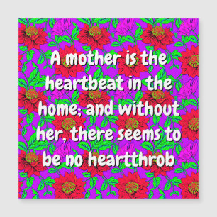 Love Mom Message (roze rode bloemen) Kaart