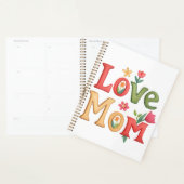 Love Mom Text met Bloemen Planner (Display)