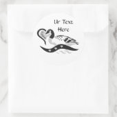 Love Momma Goose Ronde Sticker (Tas)