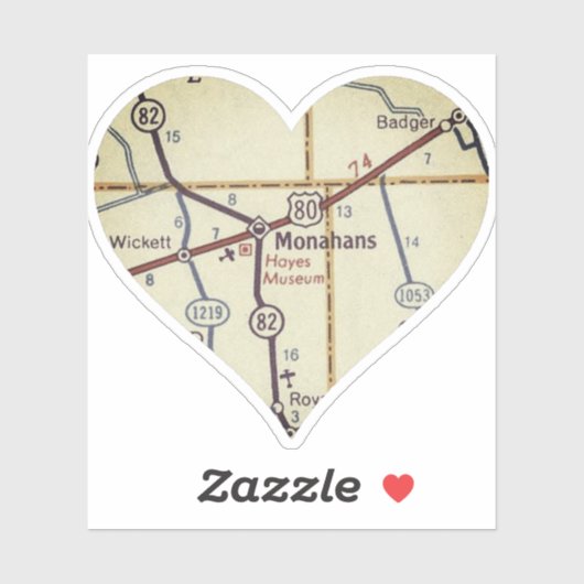 Love Monahans TX Sticker (Vel)