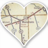 Love Monahans TX Sticker (Voorkant)