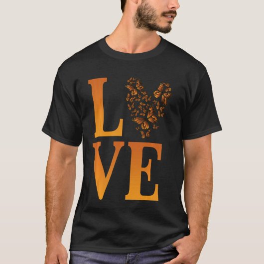 Love Monarch Butterflies Lover T-shirt (Voorkant)