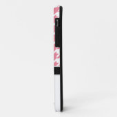 Love Monkey Pink & White Houndstooth iPhone 5 Hoes (Achterkant/links)