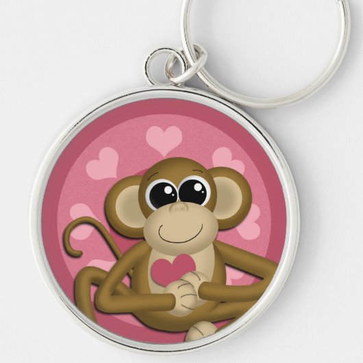 Love Monkey : Premium-Sleutelhanger Sleutelhanger (Voorkant)