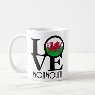 LOVE Monmouth Wales 11oz Koffiemok