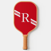 Love monogram Initiaal Pickleball Paddle (Achterkant)