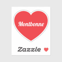 Love Montbonne op maat gemaakte vinyl sticker