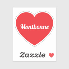 Love Montbonne op maat gemaakte vinyl sticker