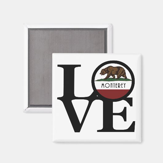 LOVE Monterey California Magneet (Voorkant / Achterkant)