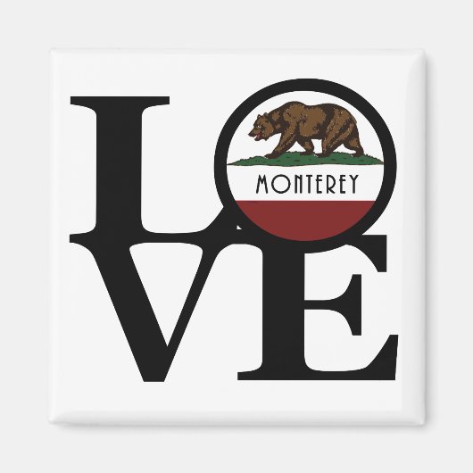 LOVE Monterey California Magneet (Voorkant)