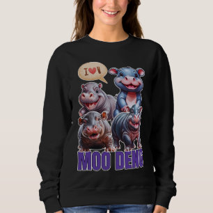 Love moo Deng Thai grappig bekend klein baby nijlp Trui