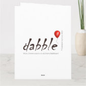 Love Moo Kerstmis Koe Folded Holiday Card Kaart (Achterkant)