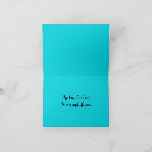 LOVE Mooie Madelief Bloem Valentijnsdag  Kaart (Binnen)