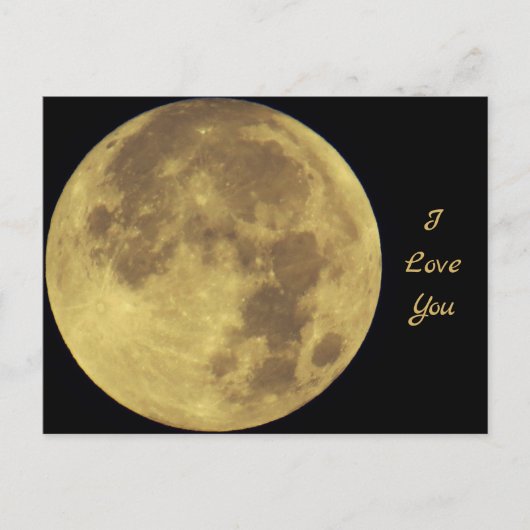 Love Moon Briefkaart (Voorkant)