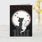 Love Moon Kaart (Gele Bloem)