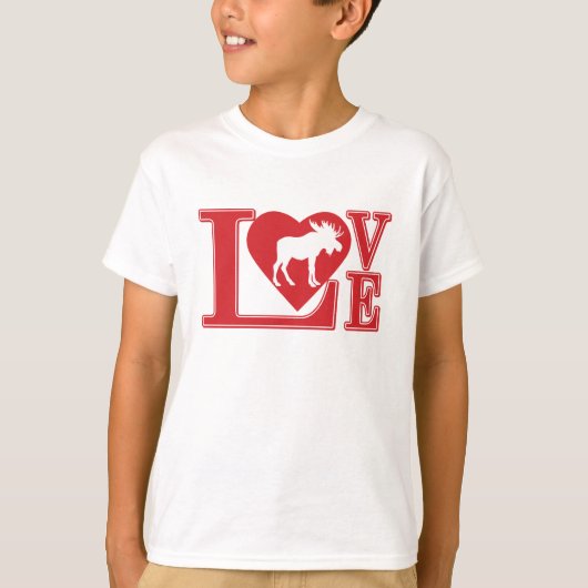 Love Moose, Love Mooses T-shirt (Voorkant)