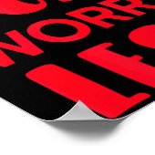 Love More Worry Less Smile Face Valentines Day  Poster (Hoek)